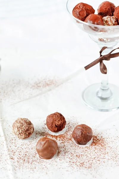 Chocolate truffles — Stock Photo, Image