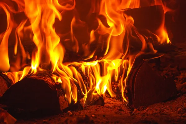 暖炉の火 — ストック写真