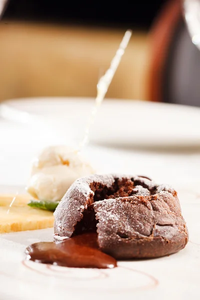 Postre de chocolate — Foto de Stock