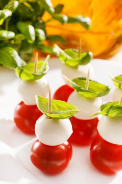 domates ve mozzarella