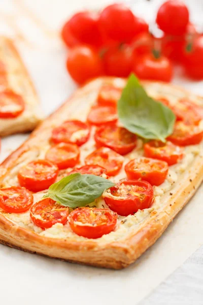 Paj med tomat och ricotta — Stockfoto