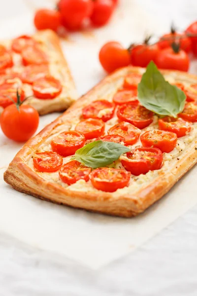 Paj med tomat och ricotta — Stockfoto