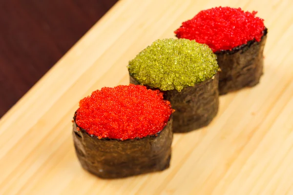 Sushi con caviar — Foto de Stock
