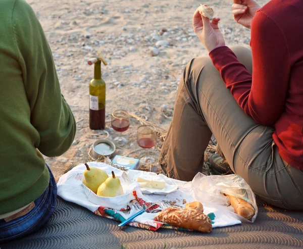 Piknik na plaży — Zdjęcie stockowe