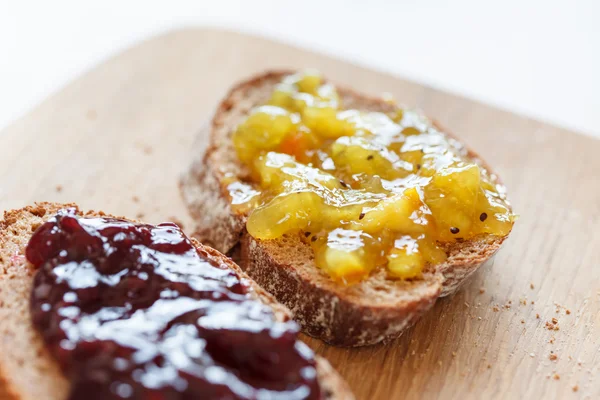 Toasts with jam — Stock Photo, Image