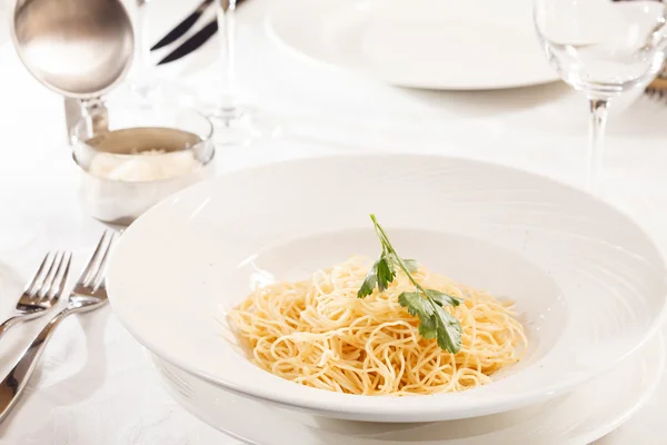 Pasta with cheese — Stock Photo, Image