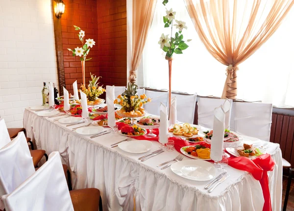 Wedding table setting — Stock Photo, Image