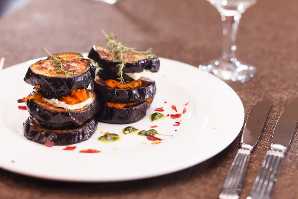 Grillad aubergine — Stockfoto