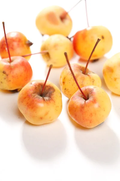Beyaz altın lezzetli Sulu elmalar — Stok fotoğraf