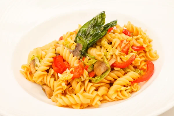 Pasta con verdure — Foto Stock