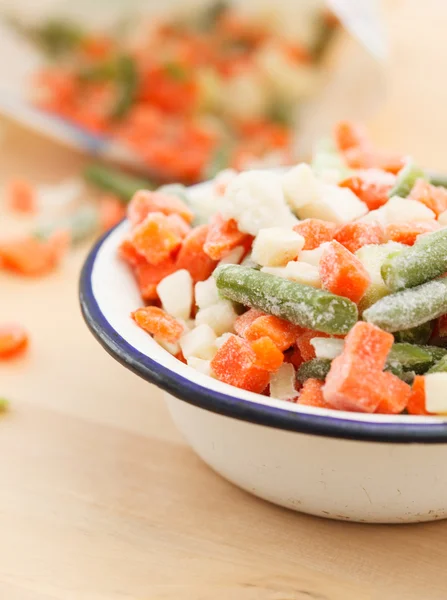 Bevroren groenten en fruit — Stockfoto