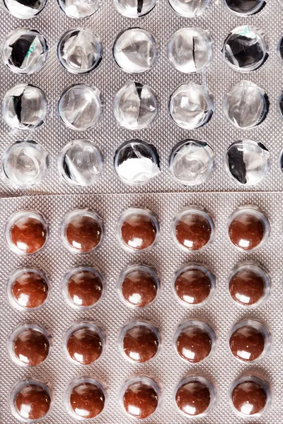 Pillole in lamina — Foto Stock
