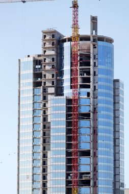 yüksek bina yapım aşamasında