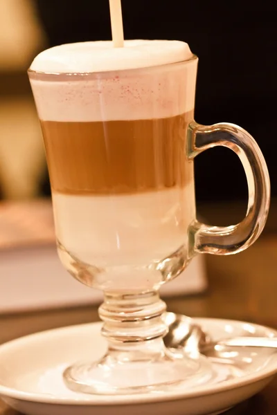 Coffee Latte in a glas — Stock Photo, Image