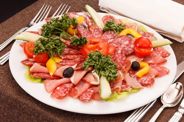 Antipasto di carne — Foto Stock