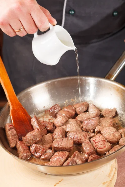 Chef at work — Stock Photo, Image