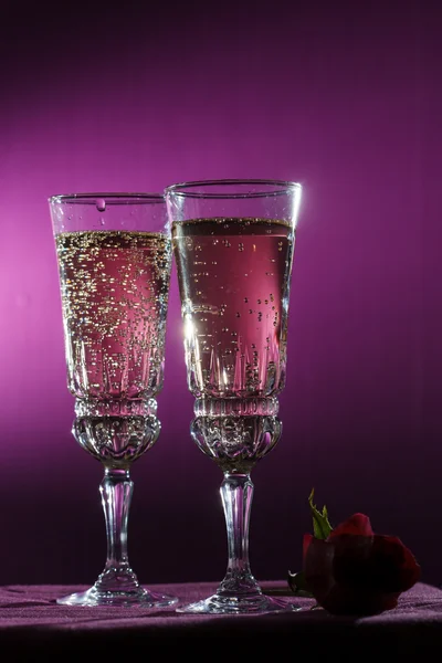 Glasses of champagn — Stock Photo, Image
