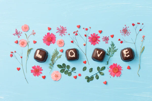 Chocolate Valentine's present — Stock Photo, Image