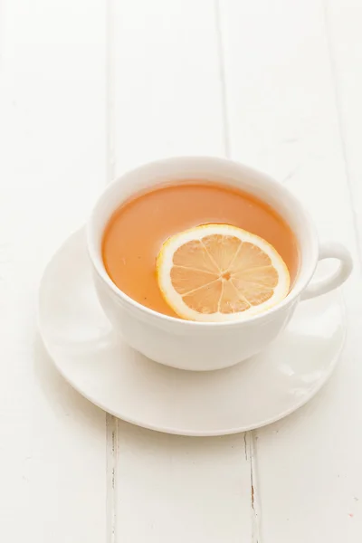 Cup of tea with lemon — Stock Photo, Image