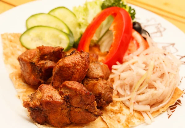 Kebab con verdure — Foto Stock