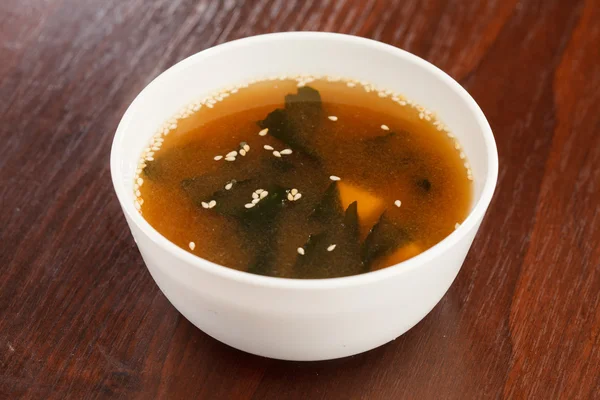 Zupa miso, japoński żywności — Zdjęcie stockowe