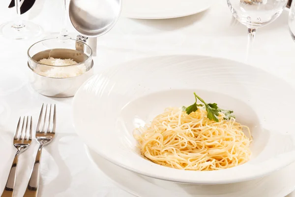 Pasta met kaas — Stockfoto