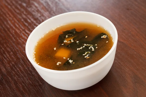 Мисо суп, японская еда — стоковое фото