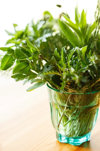 Summer grass in a glass — Stock Photo, Image