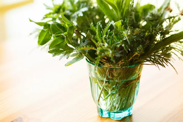 Summer grass in a glass — Stock Photo, Image