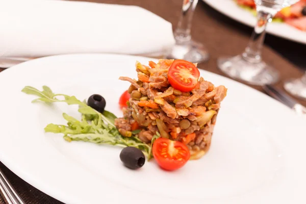 Meat salad — Stock Photo, Image