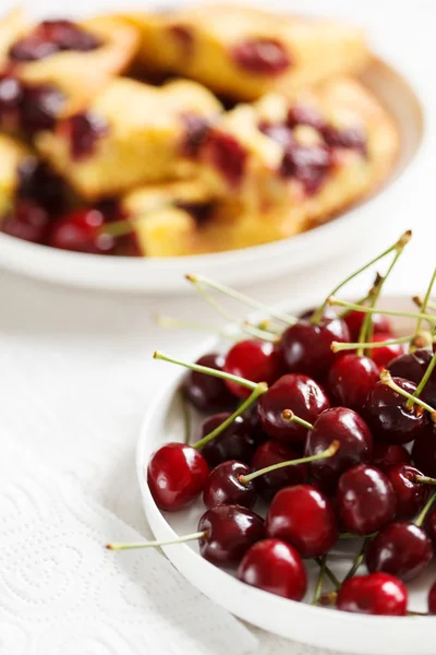 Gâteau aux cerises — Photo