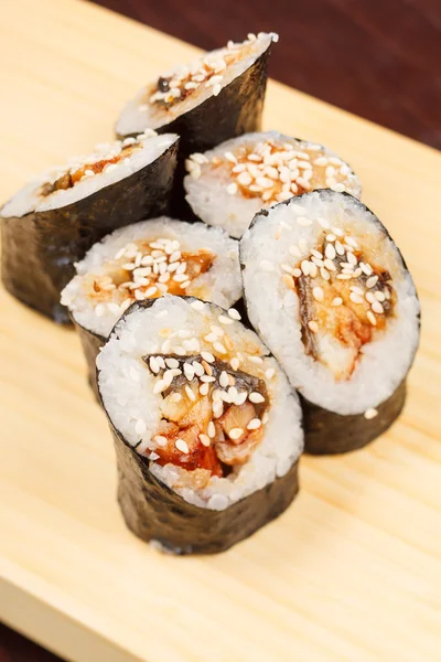 Sushi z węgorza — Zdjęcie stockowe