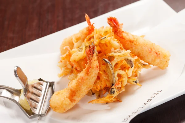 Japanse keuken - tempura garnaal — Stockfoto