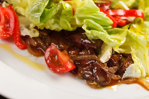 Insalata con carne — Foto Stock