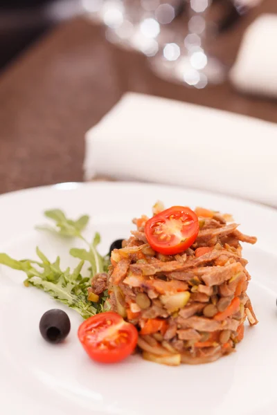 Meat salad — Stock Photo, Image