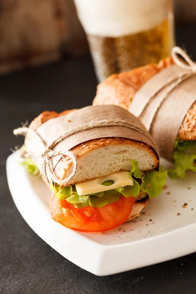 Vers en smakelijk broodje — Stockfoto