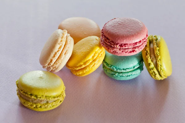 Färgglada macaroons — Stockfoto