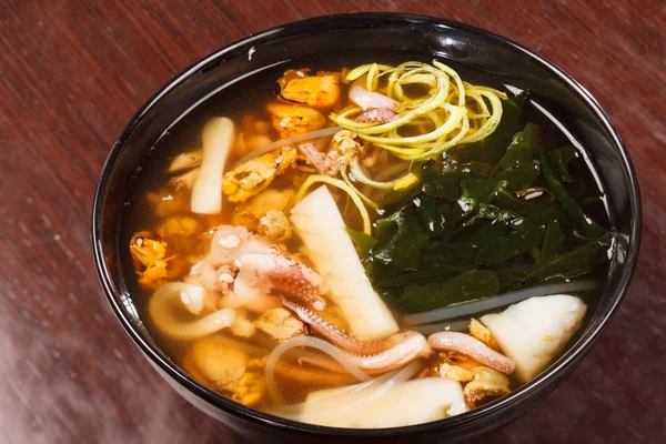 Japanese seafood soup — Stock Photo, Image