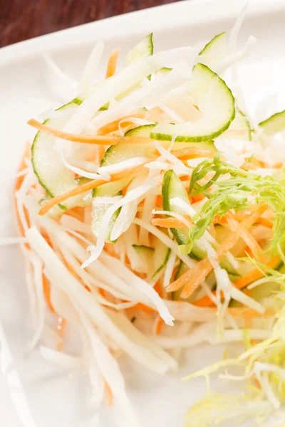 Coleslaw with shredded cabbage — Stock Photo, Image
