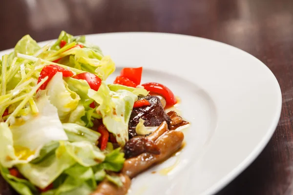 Salat mit Fleisch — Stockfoto