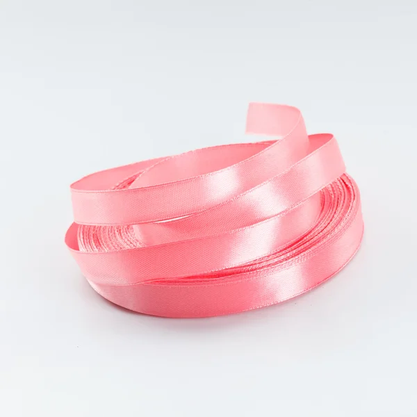 Colorful streamers ribbon tape on white background — Stock Photo, Image