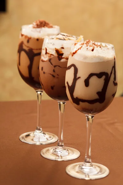 Café helado frío con chocolate — Foto de Stock