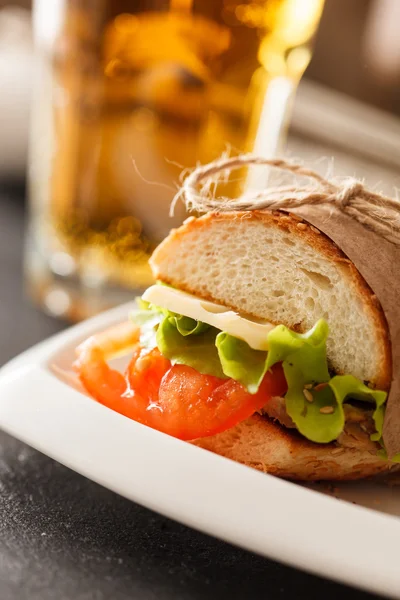 Panino fresco e gustoso — Foto Stock