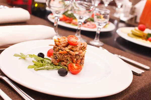 Meat salad — Stock Photo, Image