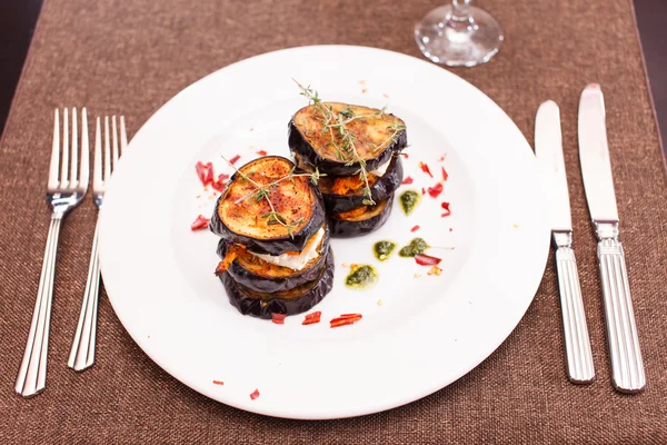 Grilled eggplant — Stock Photo, Image