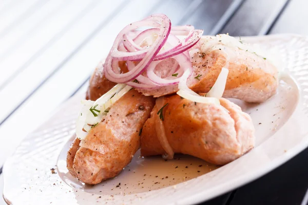 Roasted sausages — Stock Photo, Image