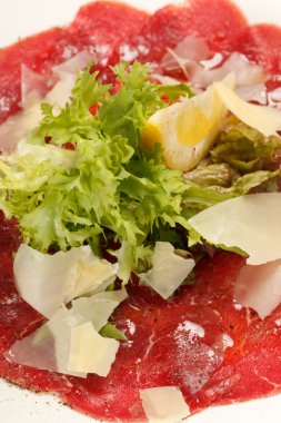 et carpaccio parmesan peyniri ile