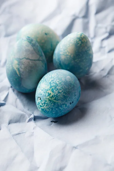 Huevos azules de Pascua — Foto de Stock