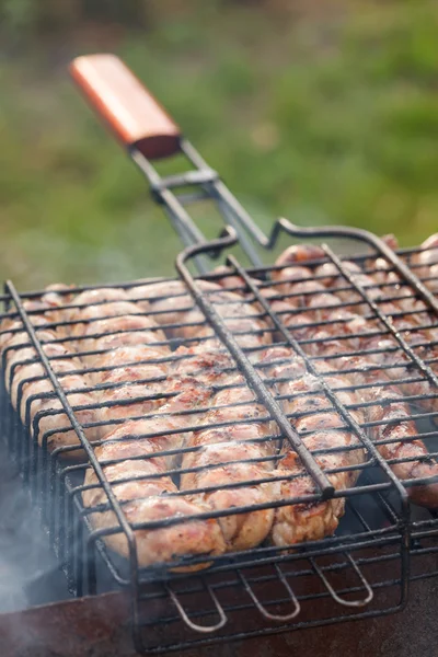 Sausages on the grill — Stock Photo, Image