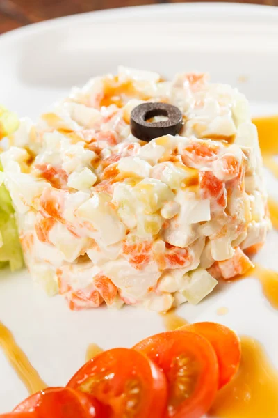 Salade traditionnelle russe — Photo